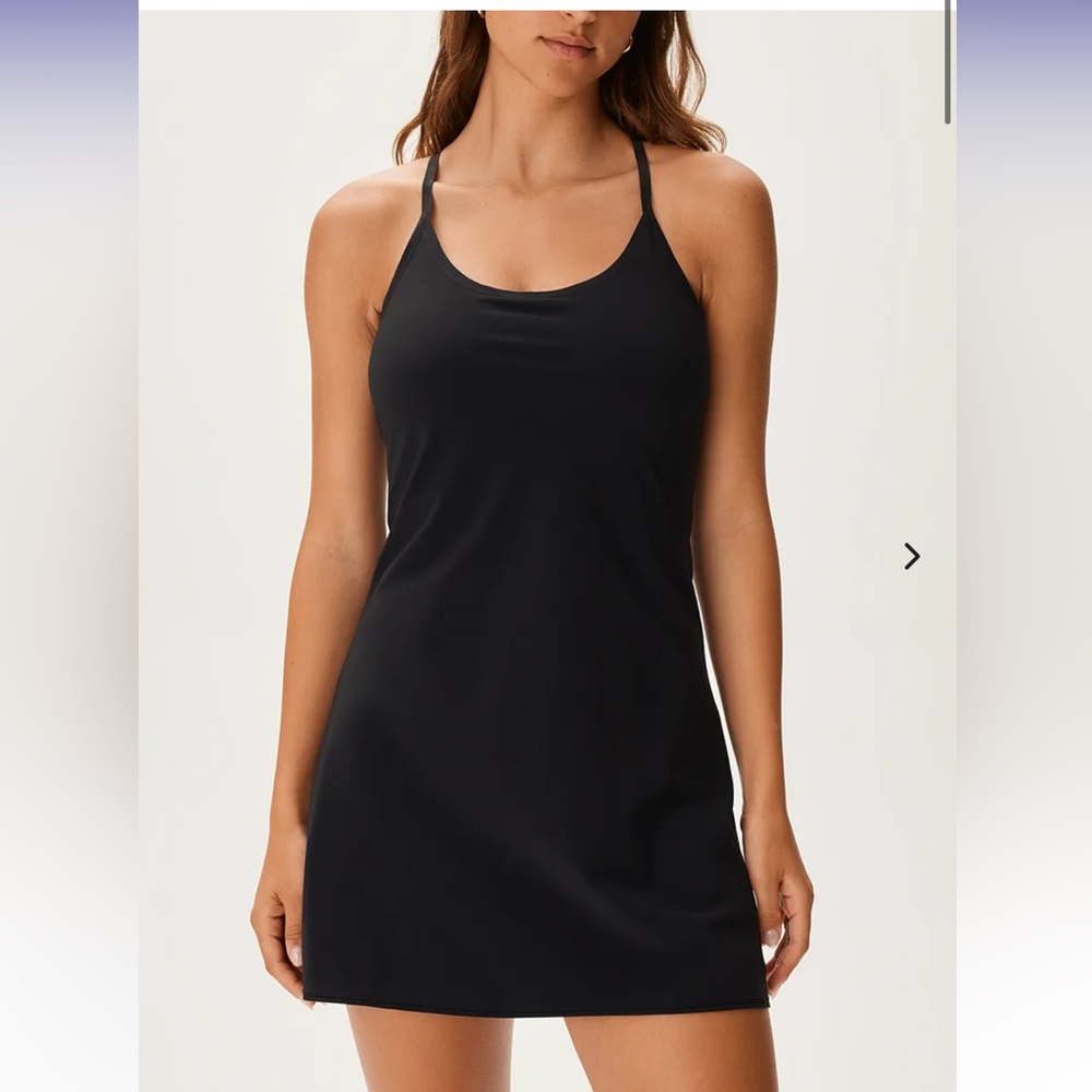 Outdoor voice black tennis dress
